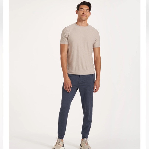 Vuori Ponto Performance Jogger in Azure Heather - Picture 1 of 8